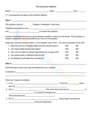 The Scientific Method: A Step-by-Step Guide