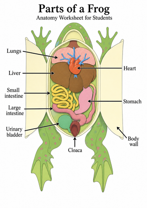 Parts of a Frog Anatomy Guide | Grade 8-12 Essential