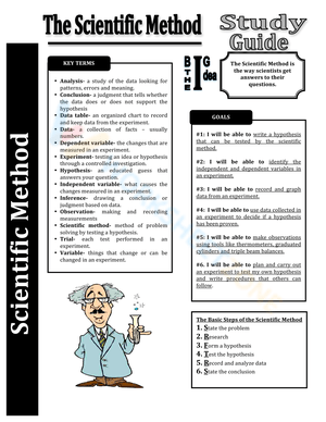 Scientific Method: Worksheet for Science Students