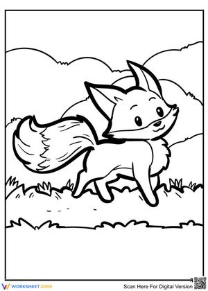 Proud Fox: An Engaging Coloring Page for Kids