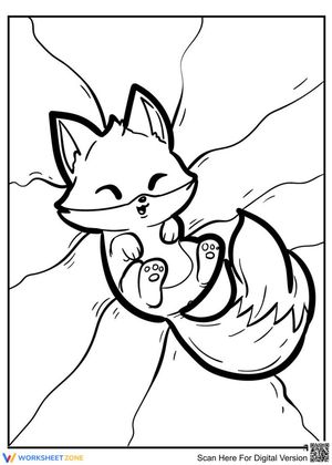 Friendly Fox: A Fun Coloring Experience