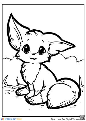 Fennec Fox: An Exotic Coloring Adventure