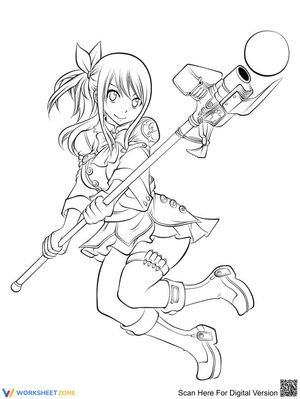 Lucy Heartfilia Anime Character Worksheet