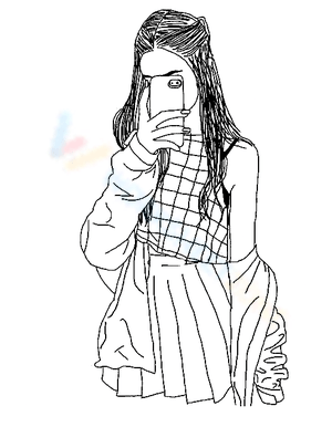 Girl Aesthetic Drawings