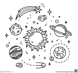 Aesthetic Drawings Of Planets