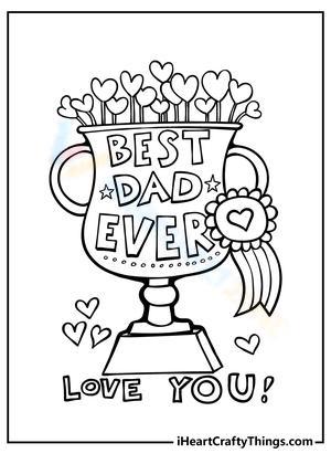 Best Dad Ever Worksheet: Father's Day Activity