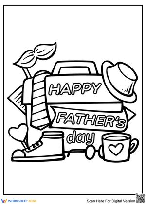 My Father Worksheet: Father's Day Fun