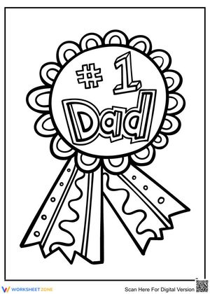 #1 Dad Worksheet: Father's Day Fun