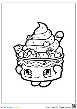 Adorable Ice Cream Worksheet: Coloring Fun