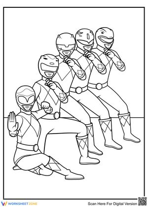 Power Rangers team