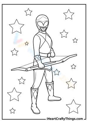Pink Ranger Worksheet: Fun Coloring Time!