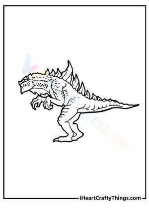 Godzillasaurus Coloring Page
