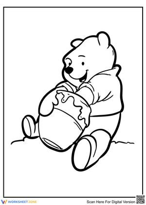 Winnie The Pooh with honey