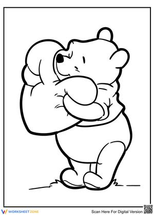 Winnie The Pooh with heart