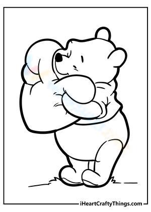Winnie The Pooh with heart