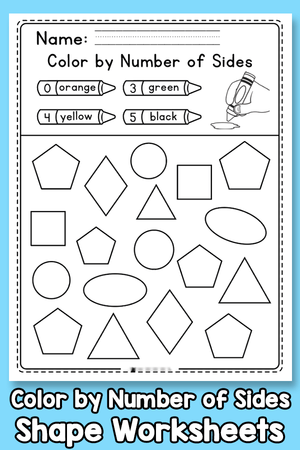 Color by Number of Sides Worksheet