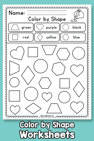 Fun Color by Shapes Activity