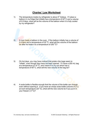 Charles's Law: Updated Chemistry Gas Laws