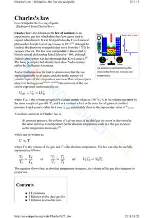 Charles' Law Practice Problems