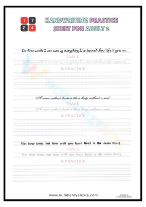 Adult Handwriting Practice: Quotes to Trace