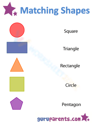 Matching Shapes Worksheet Activity