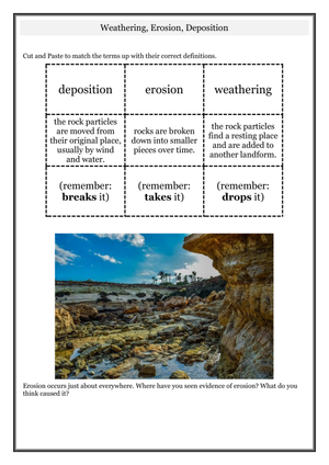 Explore Weathering, Erosion, and Deposition Examples