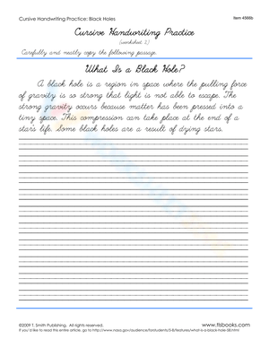 Understanding Black Holes: Educational Worksheet