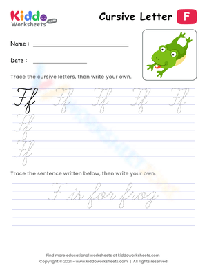 Cursive Letter F Practice: Improve Penmanship
