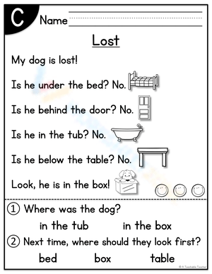 Lost Worksheet: Finding Your Way