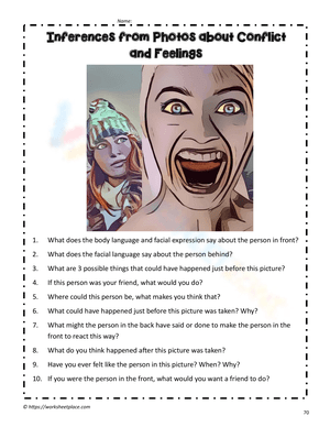 Making Inferences from Photos worksheet