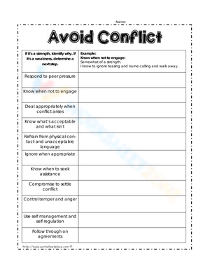 Avoid conflict