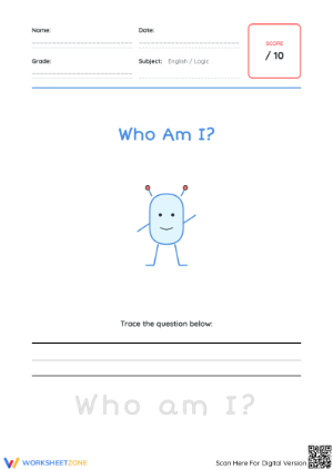 Who Am I? - Worksheet for Self-Discovery