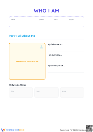 Activity Worksheet: Exploring Who I Am