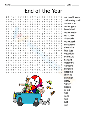 End of the Year Reflection Worksheet