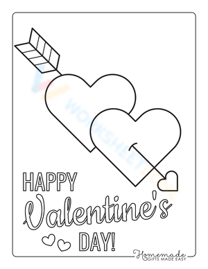 Two hearts with arrow