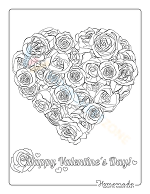 Heart made of roses