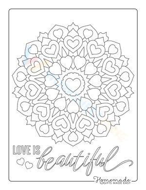 Mandala for Valentine's Day