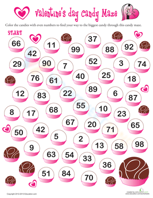 Valentine’s day Candy Maze