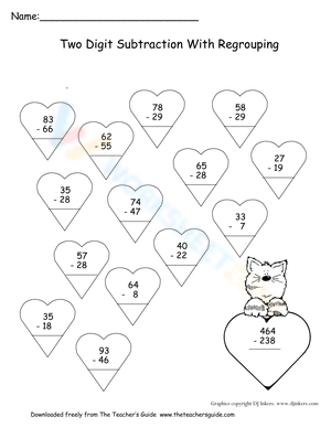 Valentines Subtraction