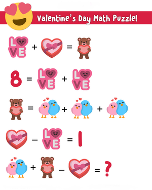 Solve a Valentine Math Puzzle