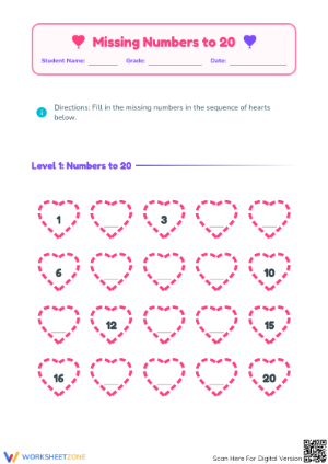Missing Numbers to 40 Worksheet | Grade 3 Essential Ready