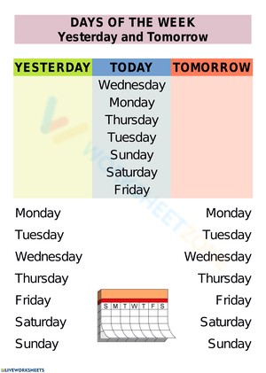 Yesterday and Tomorrow