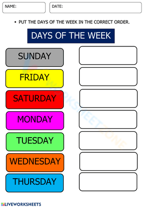 Learn the Days of the Week
