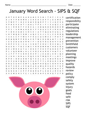 January Word Search: Printable Grade 5 Vocabulary Worksheet