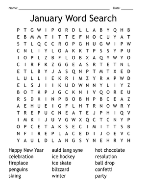 January Puzzle 3 Worksheet