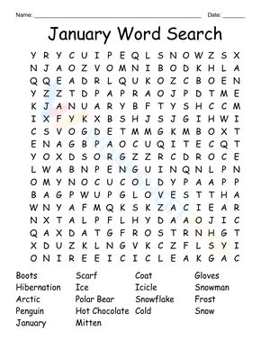 January Puzzle 4 Worksheet