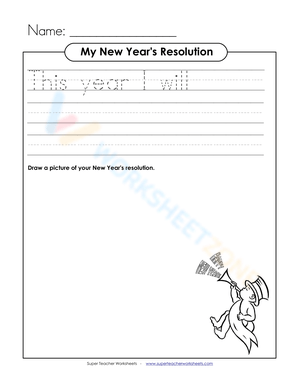 My New Year's Resolution