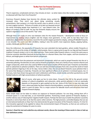 The New Year's Eve Fireworks Controversy