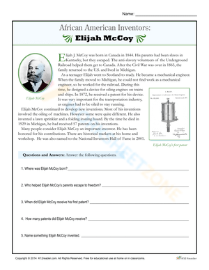 African American Inventors: Elijah McCoy
