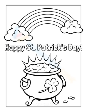 "Happy St Patrick's Day" Rainbow